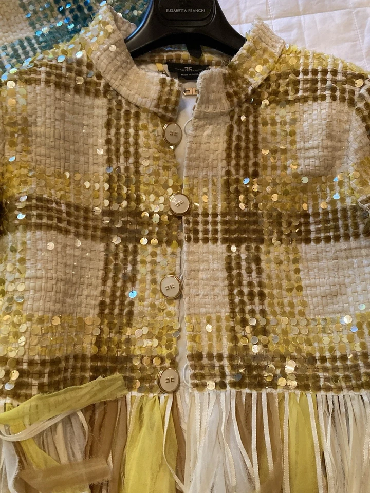Elisabetta Franchi Giacchina Pailettes - Immagine 2 di 4