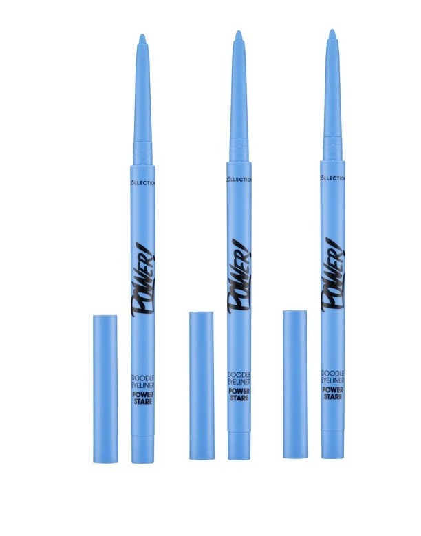 3pcs Collection Power Stare Doodle Eyeliner  | All Shade Live 1 | Blue