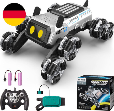 SIMREX Robot Dog RC Stunt Car Toy - Interactive Remote Control Car with Gesture