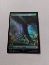 Mtg basic land Forest (0307) Final Fantasy Foil MTG