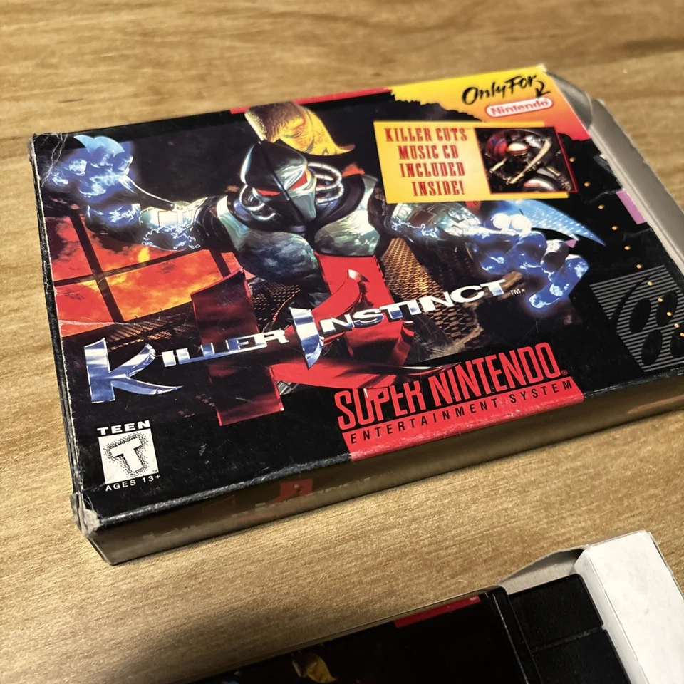 Killer Instinct SNES Super Nintendo CIB Cartridge Manual Box w/ Plastic Case - Image 4 of 4