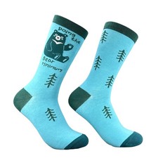 Doing The Bear Minimum Socks Funny Sarcastic Graphic Novelty Footwear For Ladies