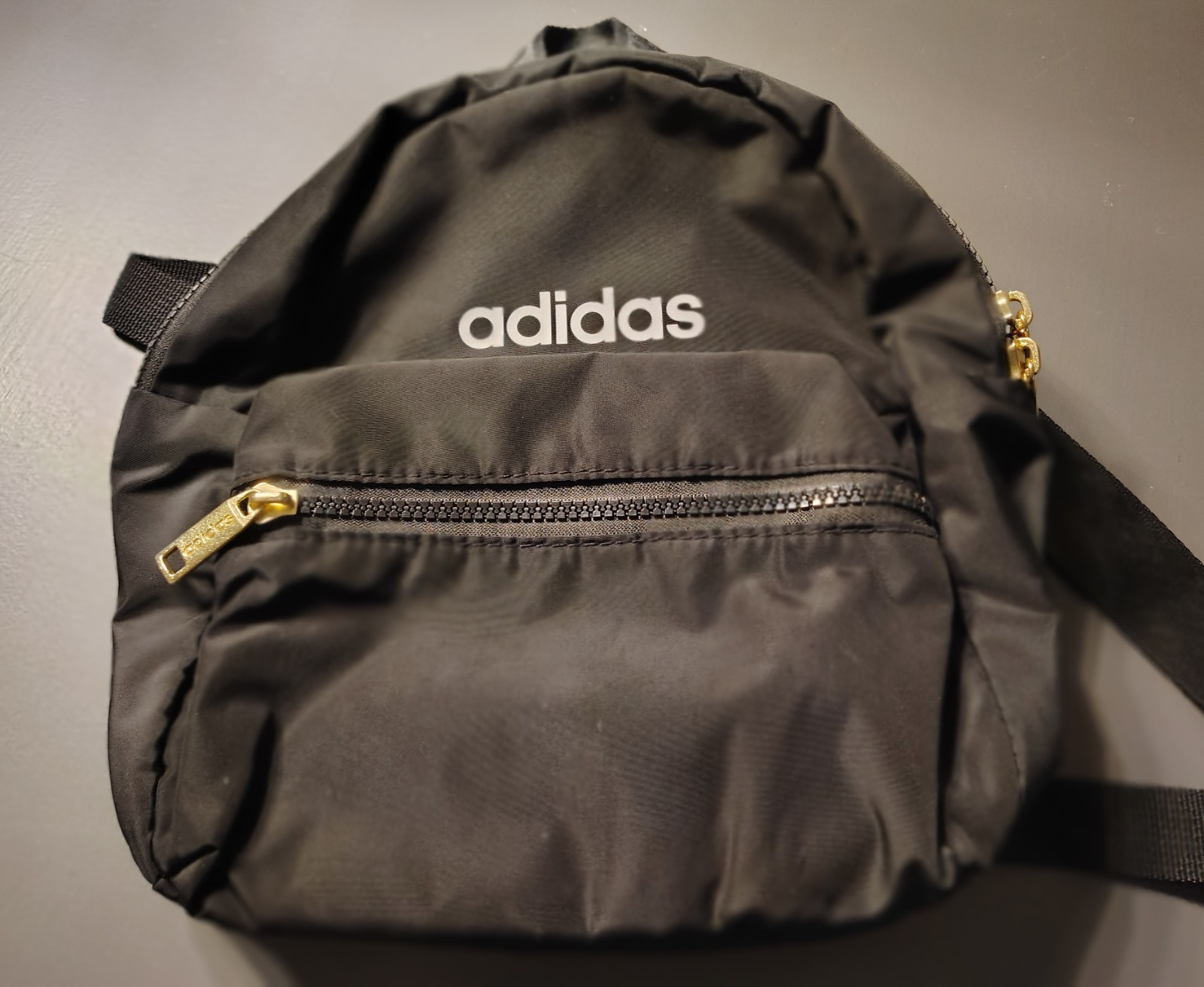 Adidas Mini Backpack BLACK 100% Polyester Adjusta… - image 7