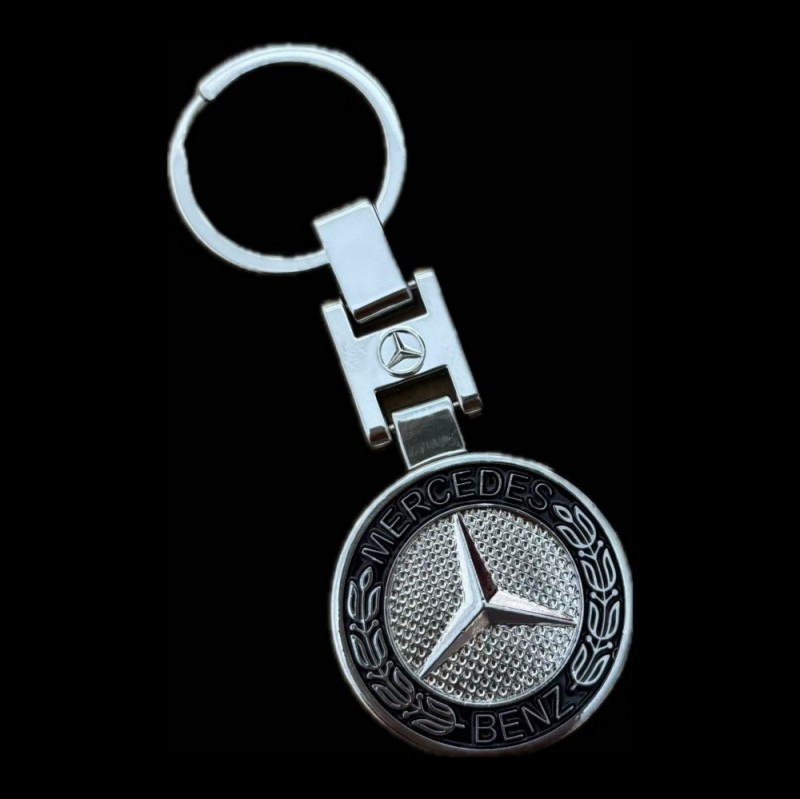 3D Metal Key Chain Ring for Mercedes Benz AMG Sport Emblem Car Home Decoration