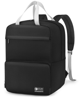 Black United Airlines Personal Item Foldable Travel Backpack 17x10x9 Inch Day