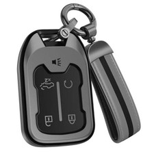 for Chevy/GMC Key Fob Model 2 - 5 Buttons Matte Gray  Model 2 - 5 Buttons