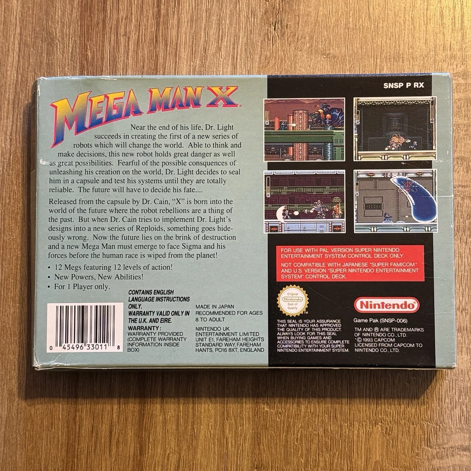 Mega Man X - Super Nintendo SNES Game Cartridge PAL Boxed with Manual - Image 4 of 4