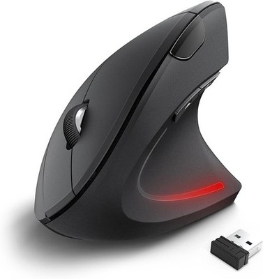 TECKNET Wireless Vertical Ergonomic Mouse, 4800 DPI 5 Buttons Wireless Optical 