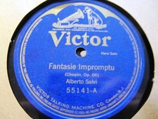 1921 ALBERTO SALVI Harp Solo Chopin Fantaisie Impromptu Parish Alvars VIC 55141