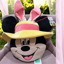Disney Mickey Mouse Easter Bunny Ears Pillow Large Plush Brand New 22  x17  