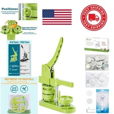 Easy Use Button Maker Machine 58mm Includes 100 Badge Parts and Circle Cutter