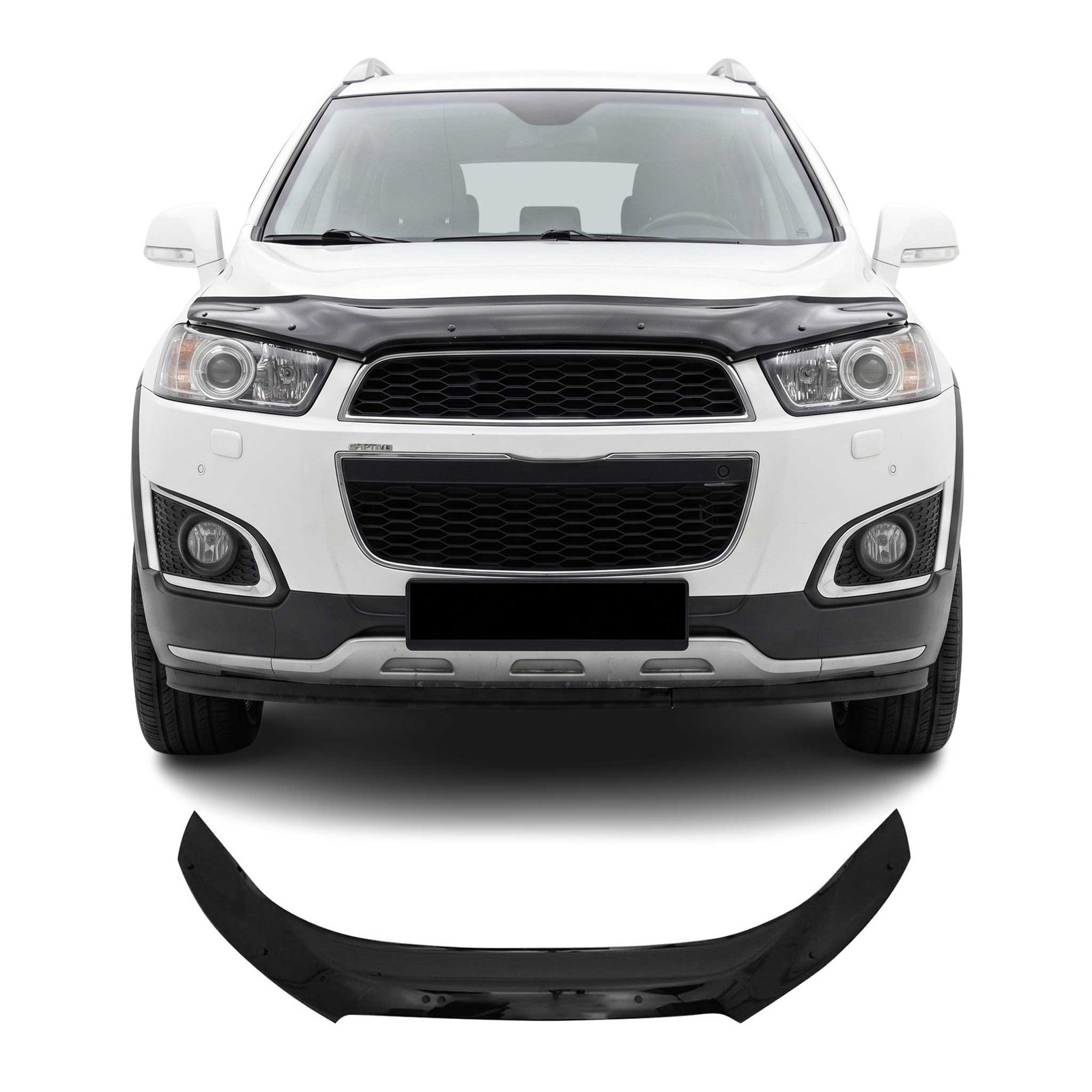 Déflecteurs de capot pour Chevrolet Captiva contre les rayures de la route