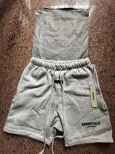 Essentials Fear of God Mens Gray Solid Sweat ...