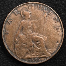 Great Britain 1 Farthing 1898, Coin, Inv#F883