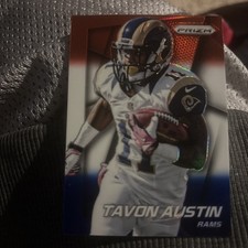 2014 PANINI PRIZM FOOTBALL RED WHITE BLUE RWB REFRACTOR~ TAVON AUSTIN #63