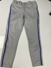 Mizuno Men  s Premier Tapered  Tweener  Piped Baseball Pants XS Grey/Blue