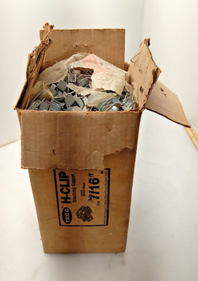 TECO 7/16'' Steel Plywood Roof Sheathing H-Clips Galvanized Box of 400+