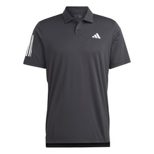 Image of adidas Mens Club 3 Stripe Polo Shirt Top Short Sleeve Collared Lightweight