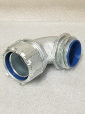T & B 5357 Liquid-Tight 2" Conduit Connector 90° Malleable Iron Made in USA