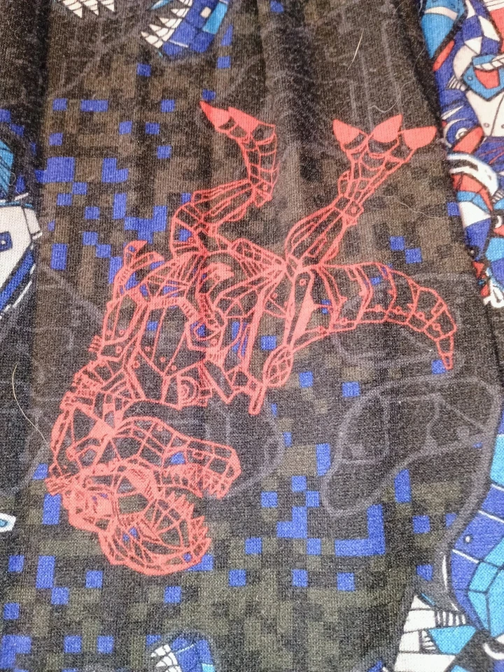 Pantalones de pijama The Children’s Place azul y rojo robot Dino niños talla L (10-12)  Foto 3 de 4