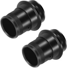 Universal Waterproof Cigarette Lighter Cover Cap - Dustproof Black 2-Pack