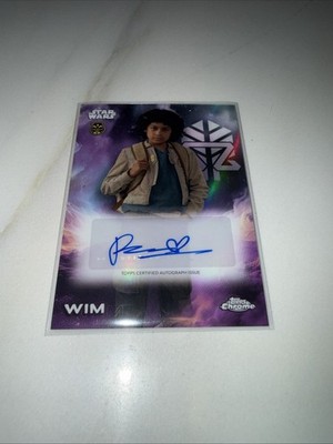 2025 Topps chrome Star Wars Wim #A-RCC Debut Autograph Purple Refractor