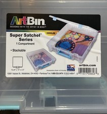 ArtBin Super Satchel - 1 Compartment Box Clear Organizer Storage Case Plastic