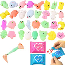50-Pack Squishy Fidget Toys Blind Bags   Mini Mochi Squishies Mystery Toys for K