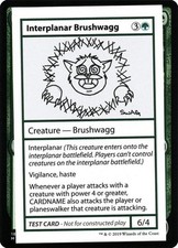 Interplanar Brushwagg (No PW Symbol) - Light Play MTG