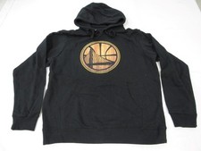 New -Minor Flaw- Golden State Warriors Mens Size L Large Black Hoodie