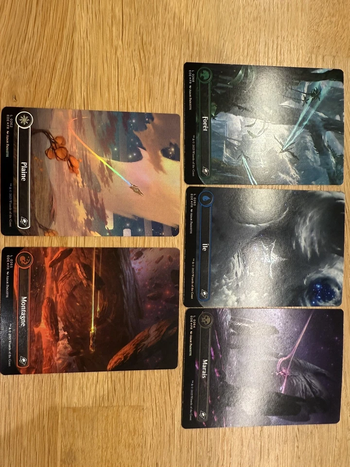 MTG EOE Lot 5 Terrains Land FOIL FR — NM French - Photo 1/1