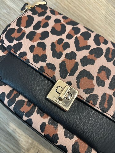 NEW Kate Spade Phoebe Flap Crossbody Leopard KH487 Cheetah Leopard Animal - Picture 4 of 8