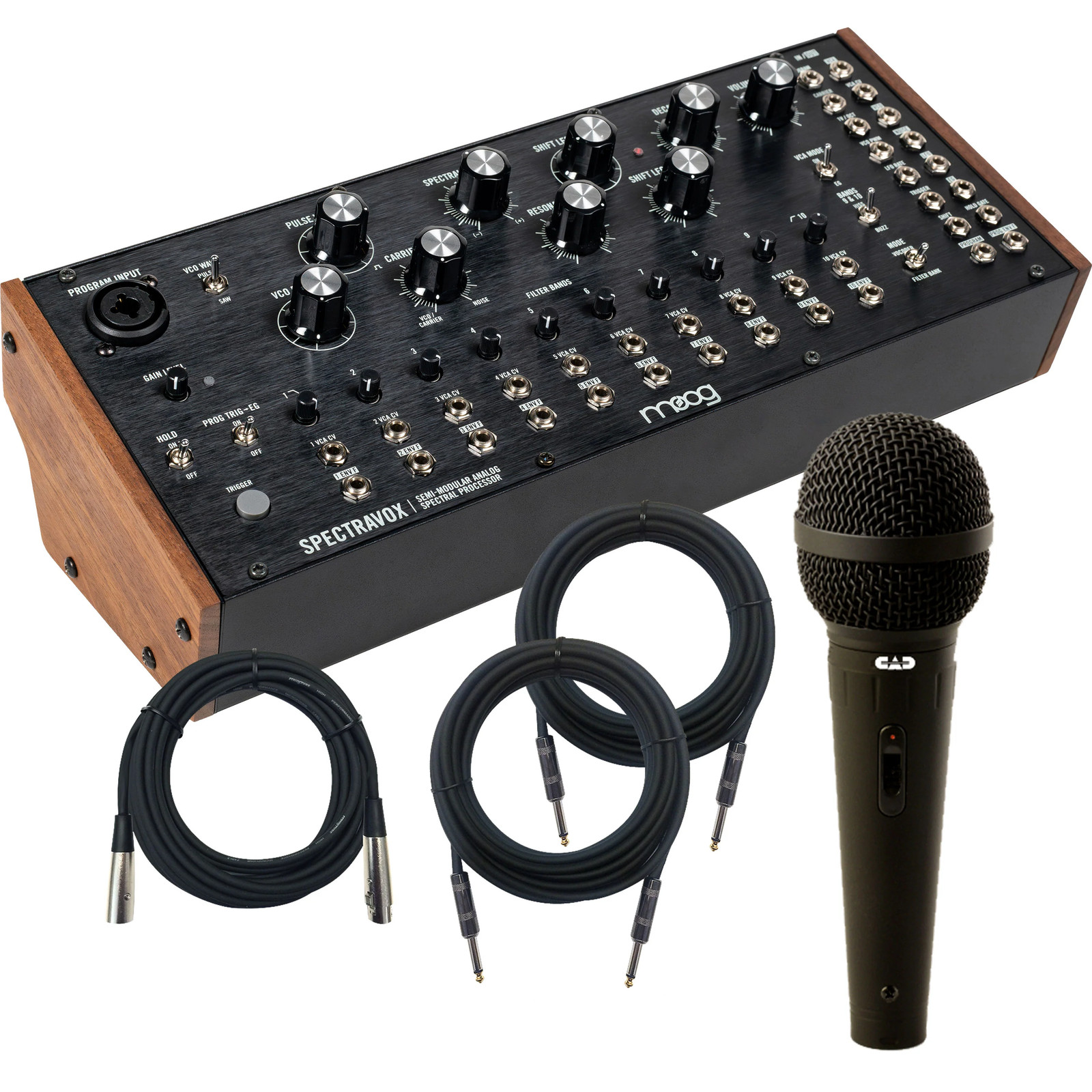 Moog Spectravox Semi-Modular Analog Spectral Processor MIC & CABLE KIT