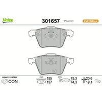 1X Bremsbelagsatz, Scheibenbremse Valeo 301657 Passend FüR Volvo
