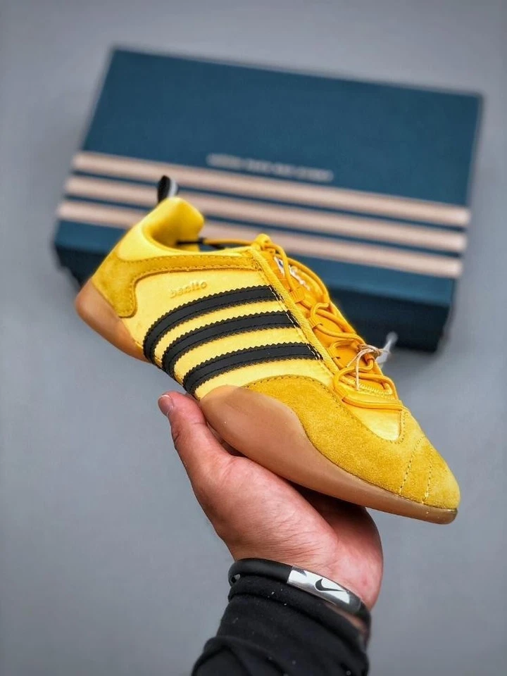 Bad Bunny × adidas Ballerina Bold Gold Core Black JQ9230 - Image 3 of 4