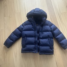 Polo Ralph Lauren Performance Down Puffer Jacket Boys Kids Size 6 Hooded Blue