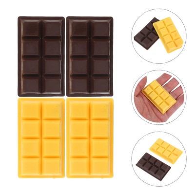  4 Pcs Chocolate Candy Künstliche Schokolade Schokoladendekorationen