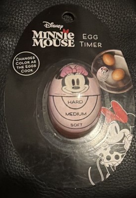 Disney Minnie Mouse Color Changing Egg Timer for Eggs, Pink Black White Plastic