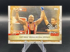 2020 Topps WWE Road to Wrestlemania #49 Kurt Angle Reveals His Final Opponent