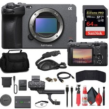 Sony FX3A Full Frame Cinema Line Camera 64GB Card Bag Bundle