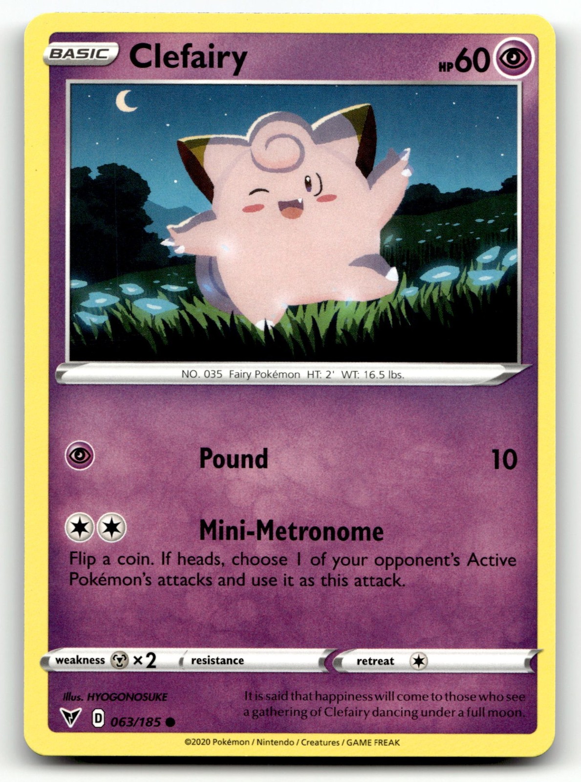 Clefairy [SWSH04 - 063/185]NM