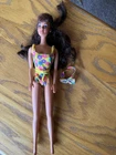 Vintage 1992 Glitter Beach Teresa Barbie Doll #4921 & Swimsuit&bow