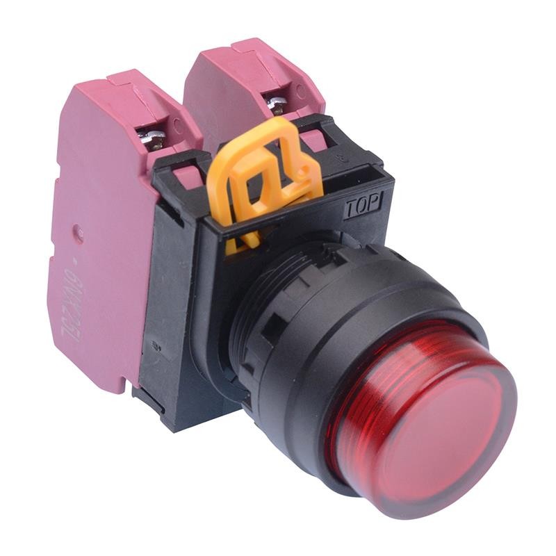 IDEC Red 22mm Momentary Push Button Switch 2NC IP65 YW1L-M2E02Q0R