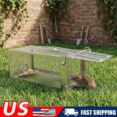 USA Mouse Trap Rat Trap Rodent Trap Live Catch Cage Easy to Set Up and Reuse
