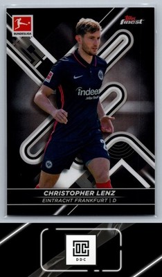 2021-22 Finest Bundesliga #54 Christopher Lenz Black Refractor #/199