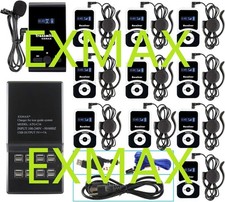 EXMAX EX-100 Wireless Tour Guide System Listening for Conference Travel Tour