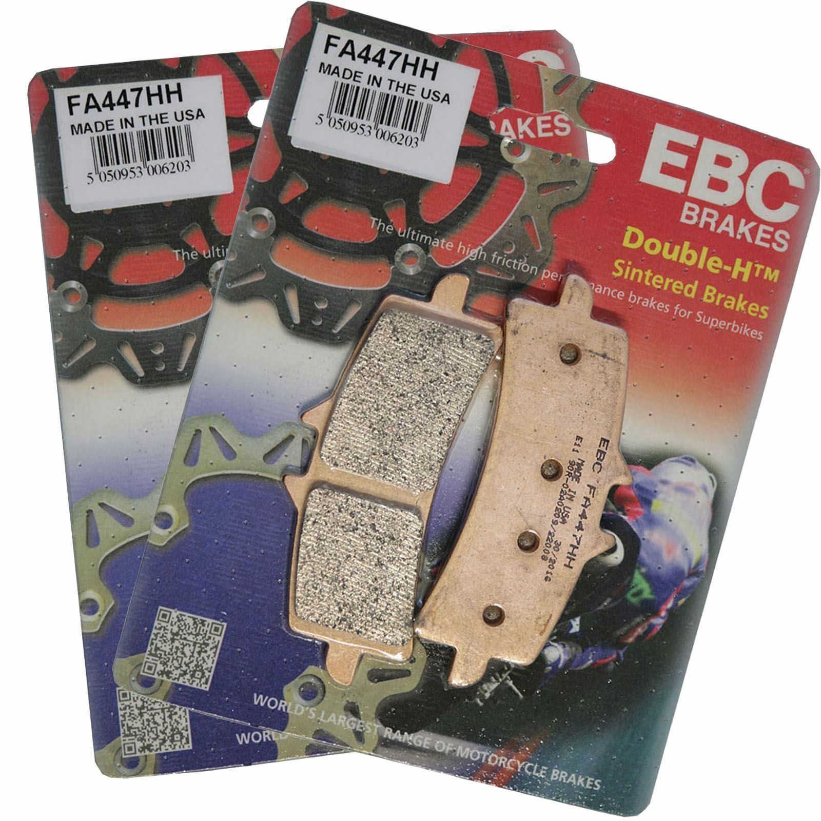 EBC FA447HH Sintered Brake Pads X2 for Kawasaki Z 1000 R 17-20