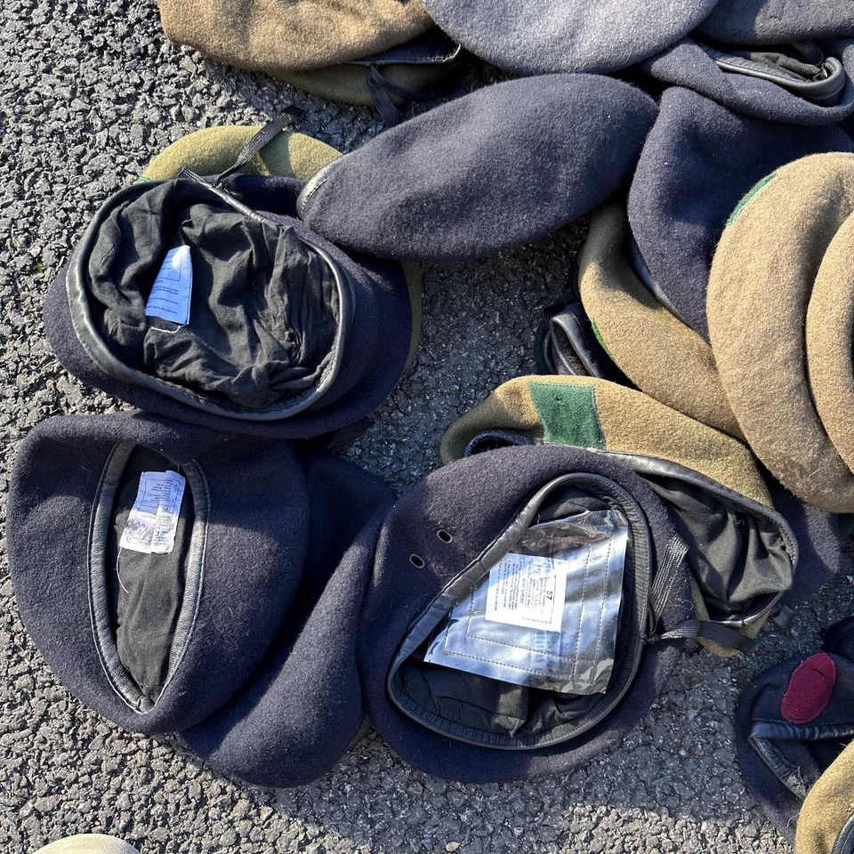 Bulk Dealers Trade Lot - 60x Genuine British Army Berets - Mixed Sizes & Reg - Image 2 of 4