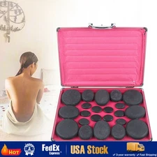 Professional Portable Massage Stone Heater Kit with 20 Therapy Hot Rocks USA