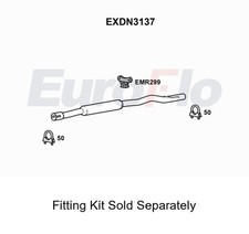 Rear Muffler Silencer Insert Fits Nissan Qashqai/Qashqai+2 EuroFlo EXDN3137